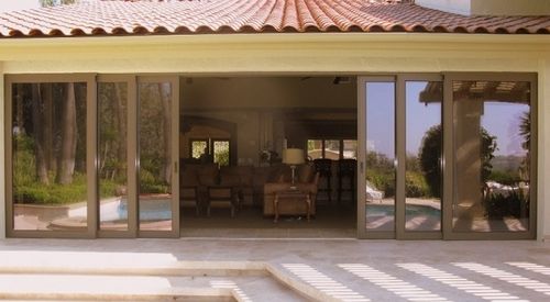 Подъемно-раздвижное панорамное окно - IS.14 - Panda Windows & Doors  - из алюминия / с двойным остеклением / для обеспечения безопасности