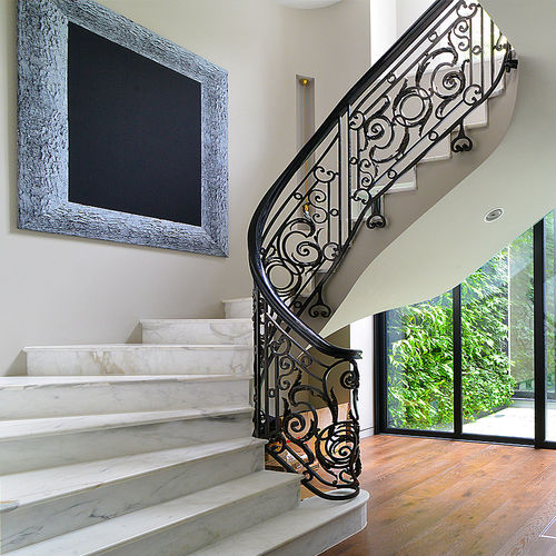 Ограждение из нержавеющей стали - DOUBLE FLIGHT - elite metalcraft - для интерьера / для лестниц