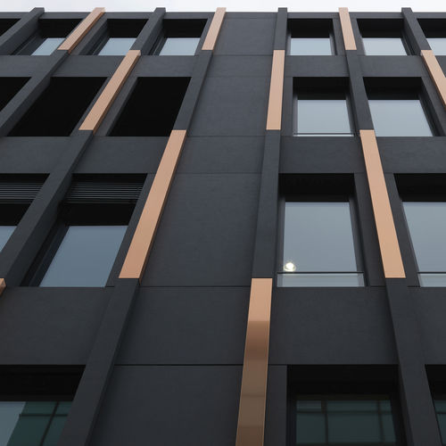 Специальная облицовка фасада - GODESBERGER ALLEE - Rieder Facades GmbH - из стекловолокна / из железобетона / вертикальная