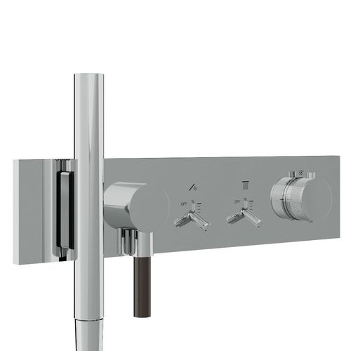 Однорычажный смеситель для душа - RWIT 2B92 IS 01 - Rubinetterie Treemme - настенный / из хромированного металла / для ванной комнаты