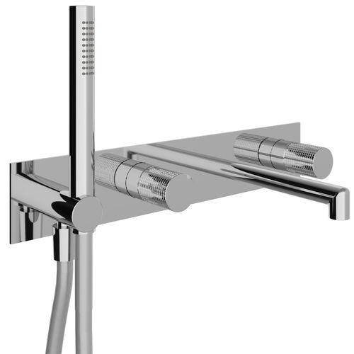 Однорычажный смеситель для раковины - RWIT 5BD7 CC Z4 - Rubinetterie Treemme - настенный / из хромированного металла / для ванной комнаты