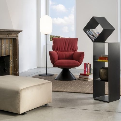 Современный книжный шкаф - DROP - Cappellini - из листового металла / Studio Nendo / черный