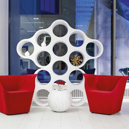 Современный книжный шкаф - CLOUD - Cappellini - из полипропилена / белый / Ronan & Erwan Bouroullec