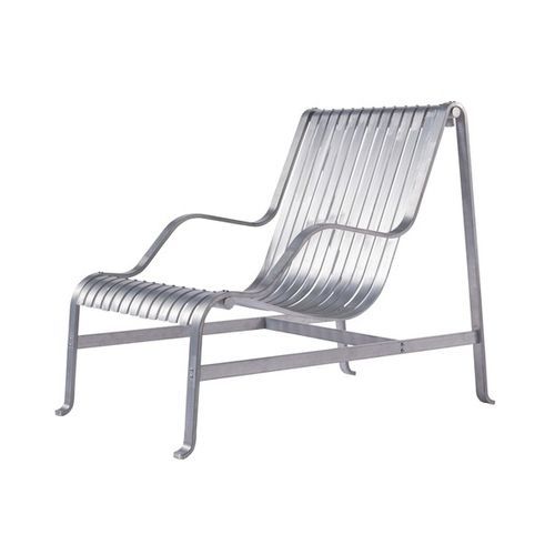 Современное кресло - VENDICARI SILVER - Cappellini - из алюминия / из матового алюминия / из нержавеющей стали