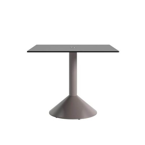Современный стол - LUD'O TECH - Cappellini - из фанерованной древесины / из ламината высокого давления / с основанием из металла