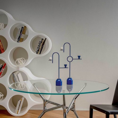 Подсвечник из металла - BLUE - Cappellini