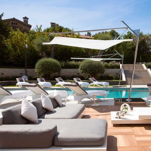 Непромокаемый натяжной тент - KOLIBRIE - KE Outdoor Design - с моторизированным наматывающим устройством / для профессионального использования / ромбовидный