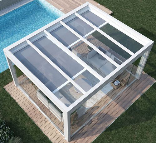 Жалюзи наматывающееся - SUNLIGHT 80 F   - KE Outdoor Design - встроенное / для крыш / из алюминия