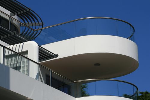 Ограждение из стекла - SEMI FRAMELESS GLASS BALUSTRADE - BALCONY - с панелями / для наружного применения / для террасы