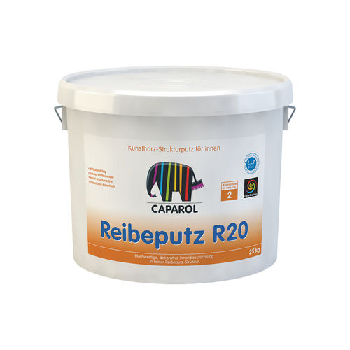 Декоративная штукатурка - CAPAROL-REIBEPUTZ R 20 - Caparol - для интерьера / для стены / пластмасса