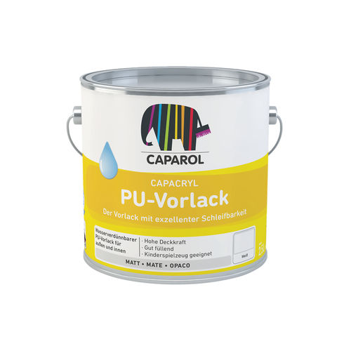 Защитный лак - CAPACRYL PU-VORLACK - Caparol - для дерева / матовый / антикоррозионный