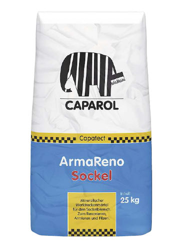 Строительный раствор для защиты - CAPATECT-ARMARENO SOCKEL - Caparol - для бетона / минеральный / для цемента