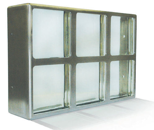 Панельная панель из стеклоблоков - Division 8 TORNADO Resistant Window - Pittsburgh Corning