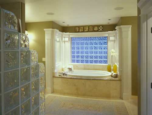 Изогнутый стеклоблок - ENDCURVE® FINISHING UNIT : DECORA® & ICESCAPES® - Pittsburgh Corning - структурный