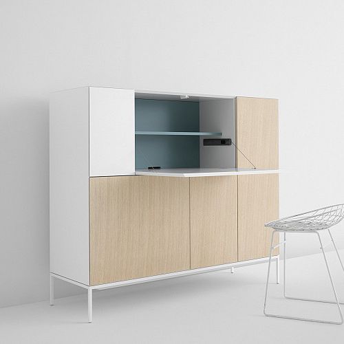 Высокий буфет - VISION CABINET - pastoe - современный / из дерева / из лакированной древесины