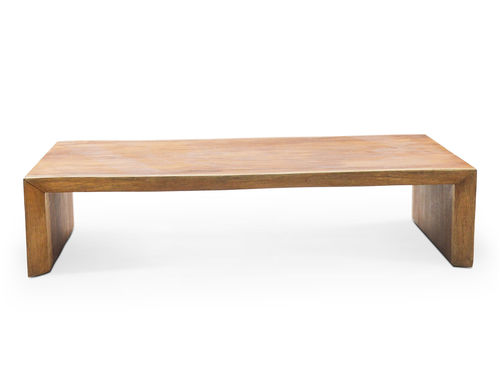 Современный журнальный столик - DOUBLE LIVE EDGE - Rotsen Furniture - из цельной древесины / прямоугольный / на заказ