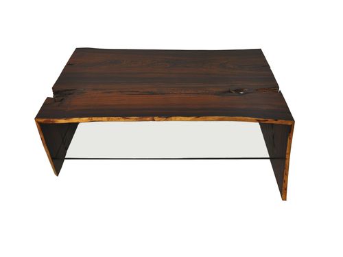 Современный журнальный столик - RAW EDGE COCOBOLO  - Rotsen Furniture - из дерева / прямоугольный / из вторичных материалов