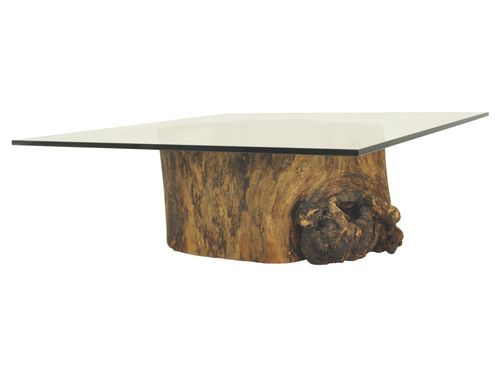 Современный журнальный столик - HOLLOW TRUNK  - Rotsen Furniture - из дерева / прямоугольный / из вторичных материалов