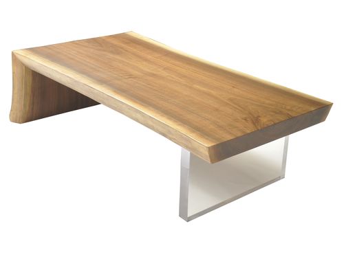 Современный журнальный столик - RAW EDGE WALNUT SLAB - Rotsen Furniture - из дерева / прямоугольный / из вторичных материалов
