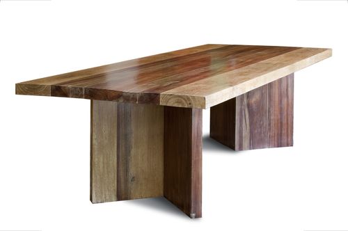 Современный стол - GOURMET V  - Rotsen Furniture - из дерева / прямоугольный / из вторичных материалов