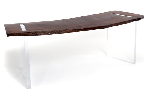 Современный рабочий стол - RECLAIMED WOOD FLOATING - Rotsen Furniture - из дерева / панельные опоры / для профессионального использования