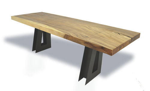 Современный рабочий стол - SINGLE TAMBURIL SLAB - Rotsen Furniture - из дерева