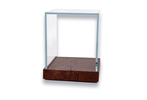 Современный вспомогательный столик - GLASS BOX  - Rotsen Furniture - из дерева / прямоугольный / из вторичных материалов