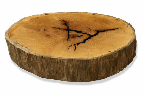 Современный журнальный столик - PEQUI ROUND  - Rotsen Furniture - из дерева / круглый / из вторичных материалов