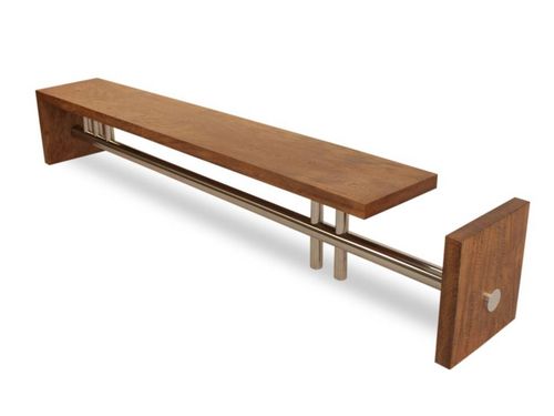 Современная скамейка - L MANGO - Rotsen Furniture - из дерева / повторное использование