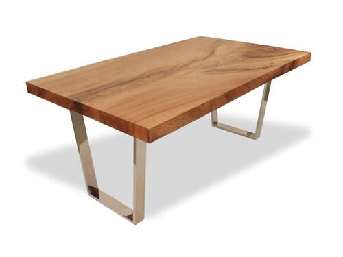 Современный стол - STRAIGHT EDGE WOOD SLAB - Rotsen Furniture - из дерева / прямоугольный / из вторичных материалов