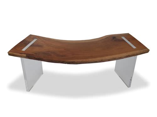Современный рабочий стол - SOLID JATOBA WOOD - Rotsen Furniture - из дерева / панельные опоры