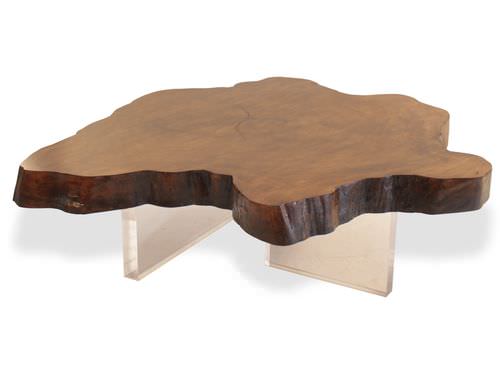 Современный журнальный столик - ORGANIC JATOBA AND ACRYLIC - Rotsen Furniture - из дерева / из вторичных материалов / для бытового использования
