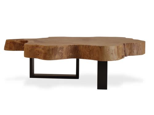Современный журнальный столик - ORGANIC JATOBA AND METAL - Rotsen Furniture - из дерева / из вторичных материалов / для бытового использования