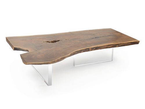Современный журнальный столик - LIVE EDGE - Rotsen Furniture - из дерева / из акрила / для гостиницы