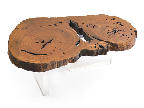Современный журнальный столик - BAHIA PEQUI - Rotsen Furniture - из дерева / из акрила / для бытового использования