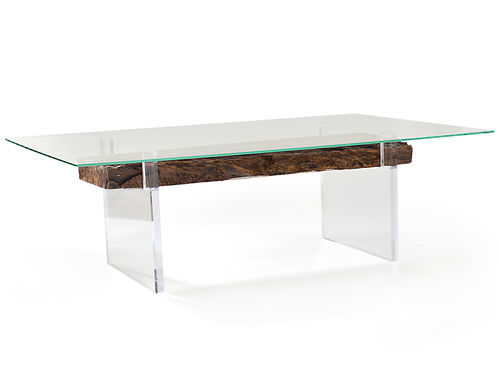 Современный обеденный стол - OITIS - Rotsen Furniture - из дерева / из стекла / из акрила