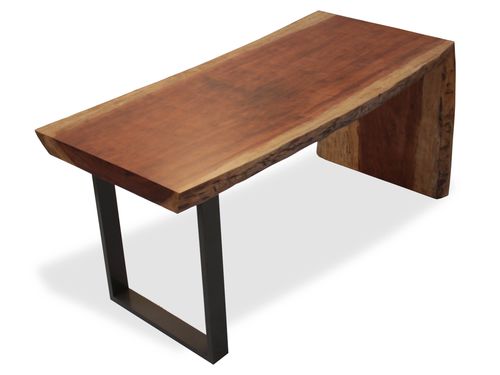 Современный рабочий стол - SINGLE SLAB - Rotsen Furniture - из дерева / из металла / прямоугольный