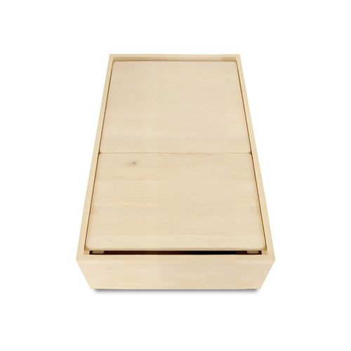 Современный журнальный столик - Petite table basse ETERNITY bouleau noire - Nonjetable - из березы / с основанием из березы / прямоугольный