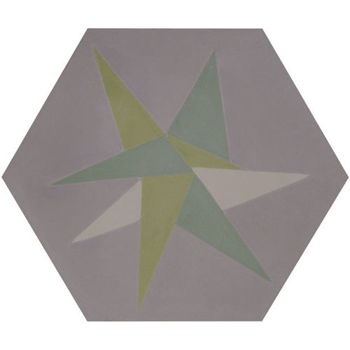 Жесткая плита из цемента - FREE HEX - Granada Tile - для интерьера / для наружного применения / напольная