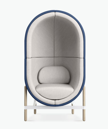 Современный диван - CAPSULE - Casala - из ткани / с высокой спинкой / для концентрации внимания