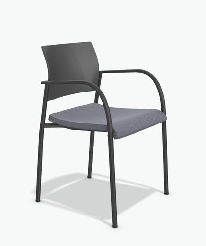 Современный стул для посетителей - COOPER I - Casala - для интерьера / из ткани / из пластика