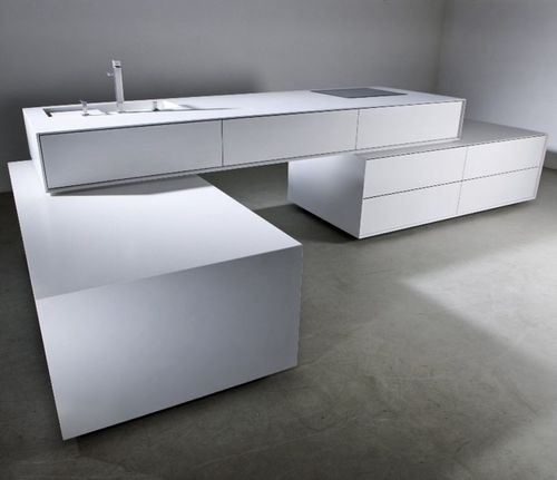 Современная кухня - BLOCK - Steininger Designers - из натурального камня / из кварца / островного типа
