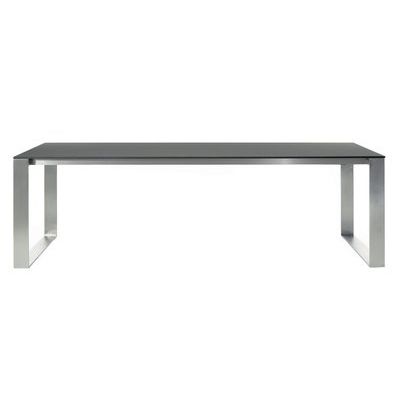 Современный обеденный стол - FRAME - Steininger Designers - из композита / с основанием из нержавеющей стали / прямоугольный