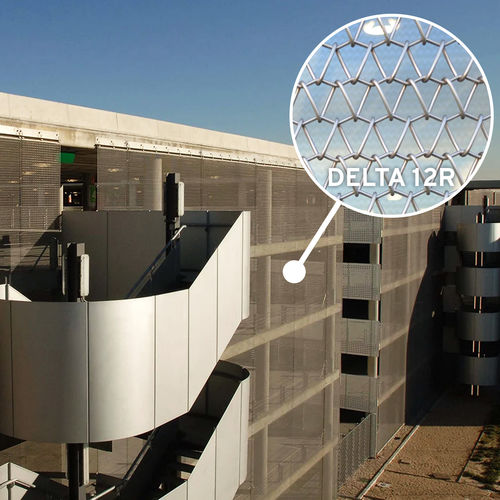 Декоративная металлическая сетка - DELTA 12R - BANKER WIRE - из алюминия / из меди / из нержавеющей стали