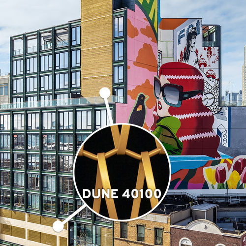 Декоративная металлическая сетка - DUNE 40100 - BANKER WIRE - из алюминия / из меди / из нержавеющей стали