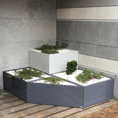 Кадка для садовых растений из волокнистого цемента - IRM100.80H40 - ATELIER SO GREEN - из полистирола / терракотовая / прямоугольная
