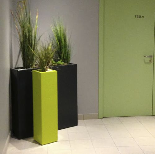 Кадка для садовых растений из волокнистого цемента - IRF60H100 - ATELIER SO GREEN - прямоугольная / квадратная / в высоту