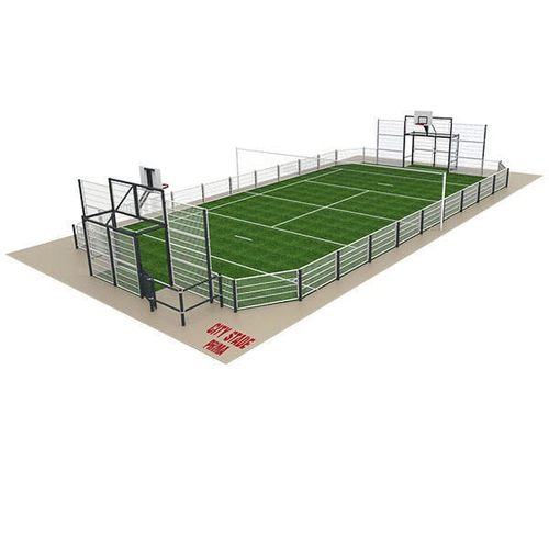 Мультиспортивная площадка для игровой площадки - CITY STADE® PRIMA  - GROUPE SAE - TENNIS D'AQUITAINE - для коллективной организации