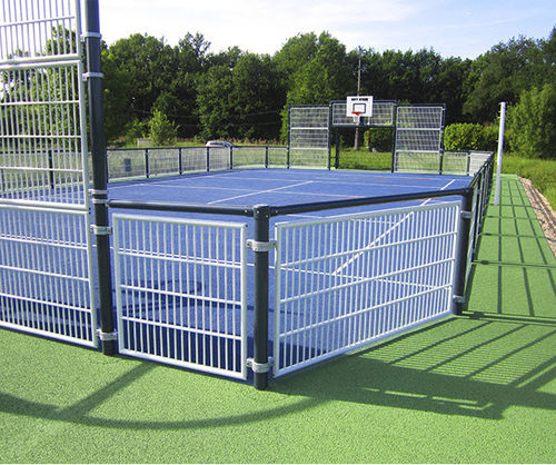Мультиспортивная площадка для коллективной организации - CITY STADE® TOUT MÉTAL ACIER - GROUPE SAE - TENNIS D'AQUITAINE