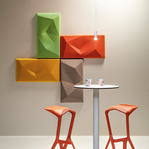 Акустическая панель для стены - VEVEY - Made Design Barcelona - из полиэстера / прямоугольная / 3D